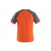Tričko CXS OLIVER, krátký rukáv, oranžovo-šedé