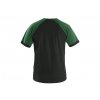 Tričko CXS OLIVER, krátký rukáv, černo-zelené