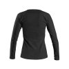 Tričko CXS MARY, dámské, výstřih do V, dlouhý rukáv, černá (Velikost XS)