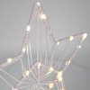 Solight LED vánoční hvězda stolní, pletená, 35x LED, 2x AAA