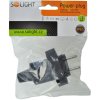 Solight zástrčka gumová do vlhka a prachu, přímá, IP65, černá