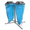 Stojan na pytle - robustní dvojkoš, 120 litrů