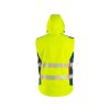 Bunda CXS BEDFORD, výstražná, pánská, softshell, žluto-petrolová