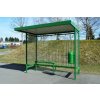 Autobusová zastávka s bočními stěnami