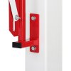 65116 2 mobilni skladaci zabrana s upevnenim na stenu 4000 mm cervena bila