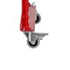 65143 4 mobilni skladaci zabrana s kolecky 3600 mm cervena bila