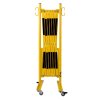 Mobilní skládací zábrana s kolečky, 3600 mm, žlutá-černá