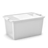 Plastový úložný box BI, objem 40l, 55 x 35 x 28 (výška) cm, bílý