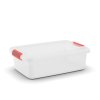 Plastový úložný box K-Latch M, objem 28l, 59 x 39 x 18 (výška) cm, bílý