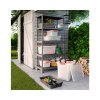 66652 6 plastovy ulozny box k latch l objem 43l 59 x 39 x 28 vyska cm bily