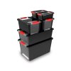 66613 3 plastovy ulozny box bi objem 26l 55 x 35 x 19 vyska cm tyrkys