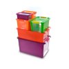 66613 4 plastovy ulozny box bi objem 26l 55 x 35 x 19 vyska cm tyrkys