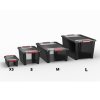 66640 3 plastovy ulozny box bi objem 3l 26 5 x 16 x 10 vyska cm sedy
