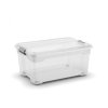 Plastový úložný box Moover box L, objem 45l, 58 x 38 x 27 (výška) cm, transparentní víko