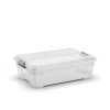 Plastový úložný box Moover box M, objem 27l, 58 x 38 x 18 (výška) cm, transparentní víko