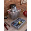 66718 8 plastovy ulozny box moover box m objem 27l 58 x 38 x 18 vyska cm cerne viko