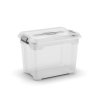 Plastový úložný box Moover box S, objem 18l, 38 x 26,5 x 28,5 (výška) cm, transparentní víko