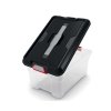 66724 6 plastovy ulozny box moover box s objem 18l 38 x 26 5 x 28 5 vyska cm cerne viko