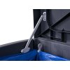 Box na tříděný odpad – detail mechanismu víka a držáku pytle