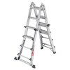 Teleskopický hliníkový žebřík Hailo MASTER M100 4×4 použití jako oboustranné štafle