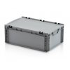 Euro přepravka s víkem 45l, plný úchyt 22 x 60 x 40 cm