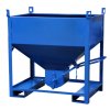 Kontejner silo se spodním výsypem, 600 litrů, modrá