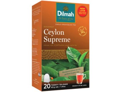 Dilmah čaj černý Ceylon Supreme 20 × 2 g