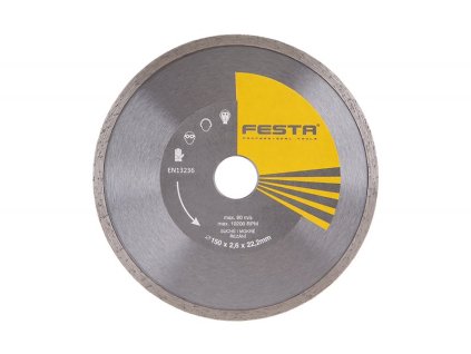 FESTA Kotouč diamantový plný 150x2,6x22,2mm