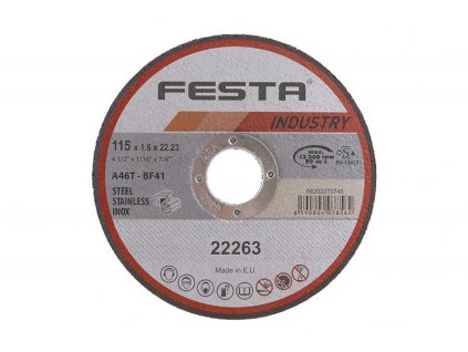 FESTA Kotouč řezný INDUSTRY na kov 115x1,6x22,2mm