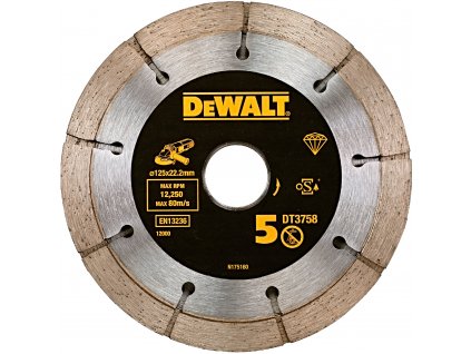 DeWALT DT3758 125x22,23mm dvojitý DIA kotouč pro drážkovací frézy (6,5 mm)
