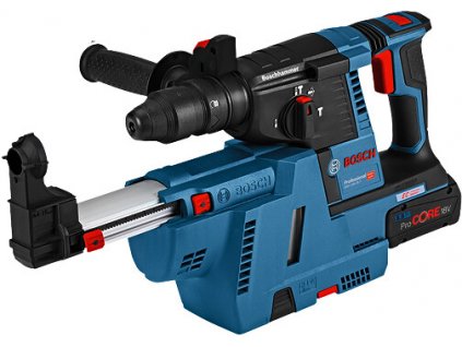 BOSCH GBH 18V-26 F (2x5.5Ah) aku vrtací kladivo + odsávání GDE 18V-16