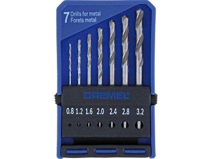 DREMEL 628 7dílná sada vrtáků 0,8 - 3,2 mm