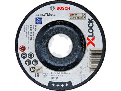 BOSCH Expert for Metal brusný kotouč X-LOCK 115mm (6 mm)