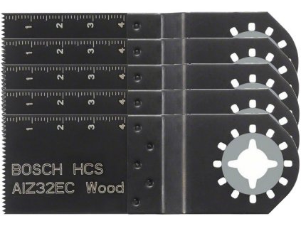 BOSCH AIZ 32 EC, HCS ponorný list, Wood, 32x40 mm, balení 5 ks