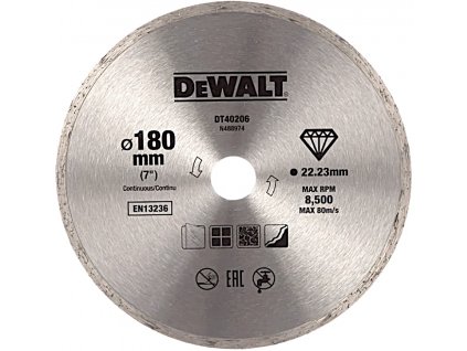 DeWALT DT40206 180x22,23mm DIA kotouč pro suché řezání tvrdých materiálů