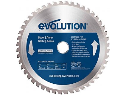 EVOLUTION EV023048 230x25,4mm (48Z) pilový kotouč na řezání oceli