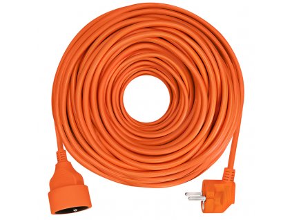 46327 1 solight ps09 prodluzovaci kabel spojka 1 zasuvka 25m 3 x 1 5mm2 oranzova
