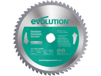 EVOLUTION EV018054 180x20mm (54Z) pilový kotouč na hliník