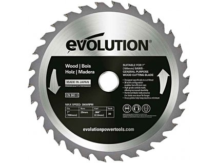 EVOLUTION EV018030 180x20mm (30Z) pilový kotouč na dřevo