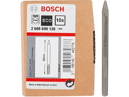 BOSCH balení špičatých sekáčů pro upínání SDS-max (280 mm, ECO), 10 ks