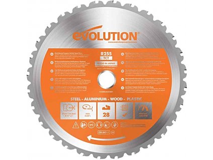 EVOLUTION EV025528 255x25,4mm (28Z) univerzální pilový kotouč