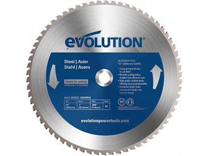 EVOLUTION EV035066 355x25,4mm (66Z) pilový kotouč na řezání oceli