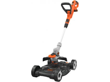 BLACK+DECKER STC1820CM (1x2Ah) aku strunová sekačka + pojezdový podvozek CM100