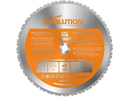 EVOLUTION EV035536 355x25,4mm (36Z) univerzální pilový kotouč