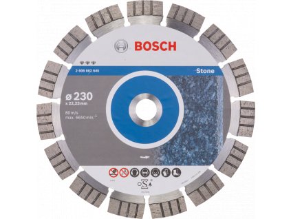 BOSCH 230x22,23mm DIA kotouč na rychlé řezání kamene Best for Stone (2,4 mm)