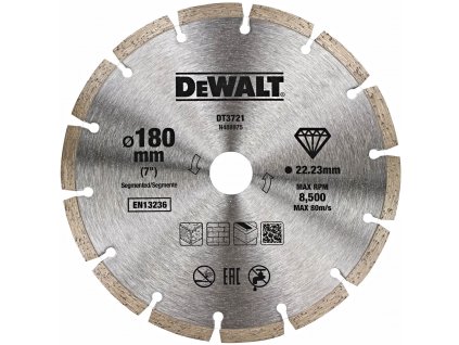 DeWALT DT3721 180x22,23mm DIA kotouč na řezání betonu a cihel
