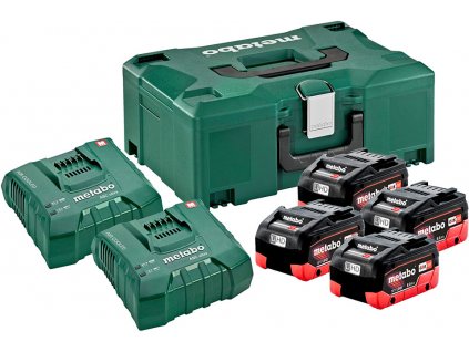 METABO základní sada LiHD 4x 8,0 Ah + 2x ASC Ultra + MetaLoc