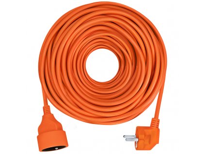 62104 2 solight ps18 prodluzovaci kabel spojka 1 zasuvka 30m 3 x 1mm2 oranzova