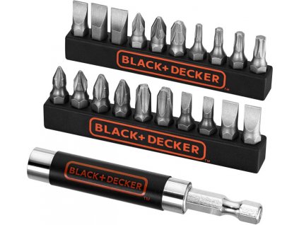 BLACK and DECKER A7074 21dílná sada bitů + magnetický držák