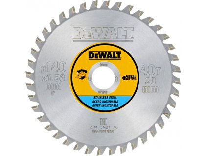 DeWALT DT1918 pilový kotouč na nerez 140x20mm